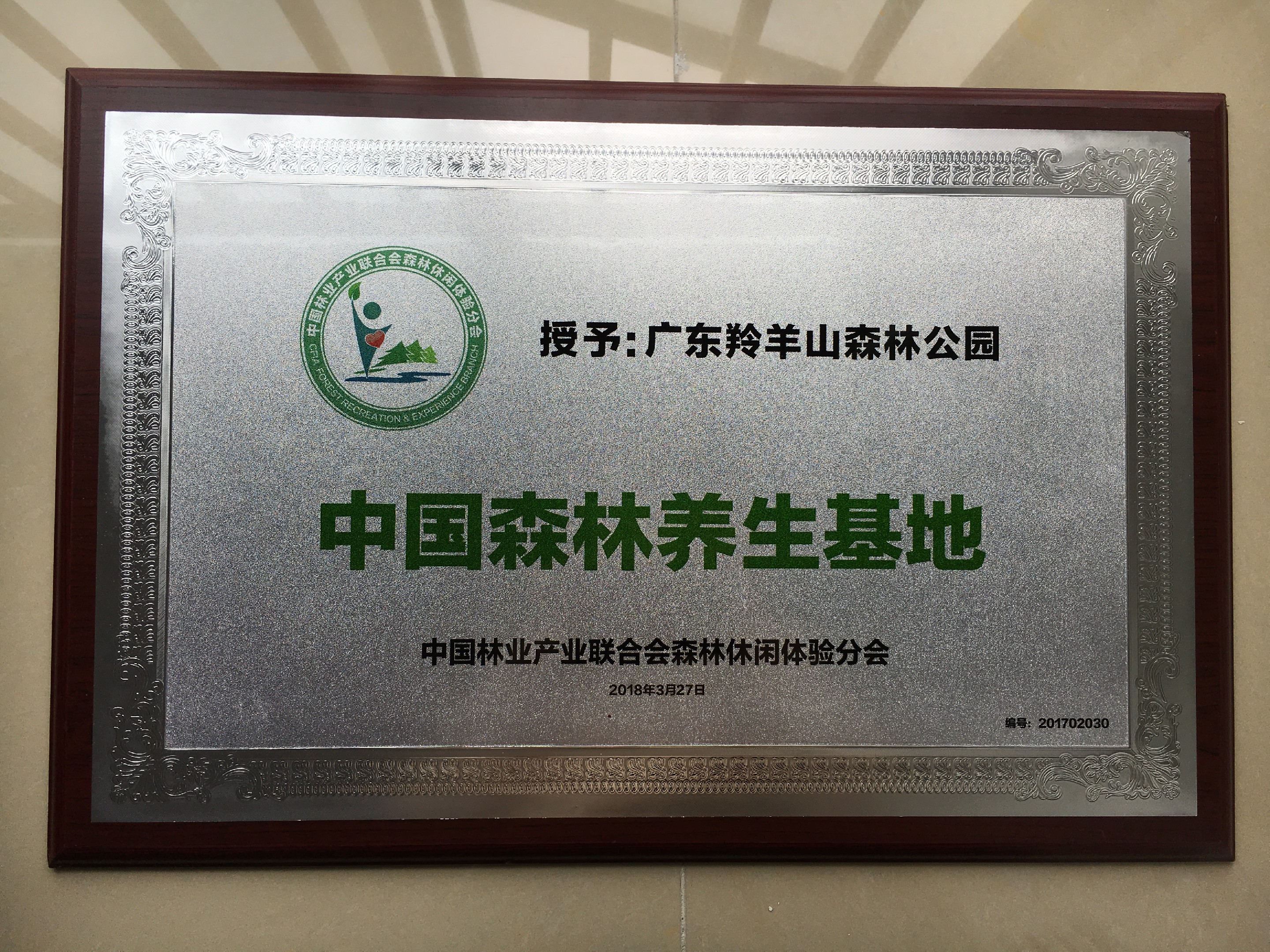 羚羊山森林證書